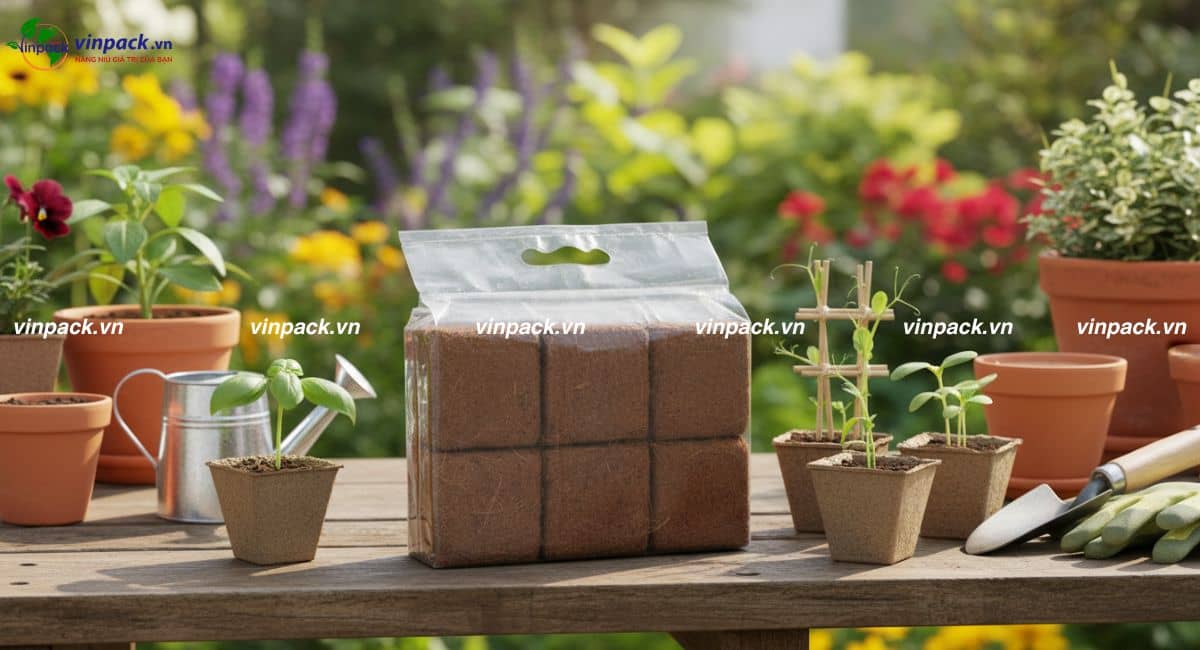bao bì đựng xơ dừa bảo quản hiệu quả