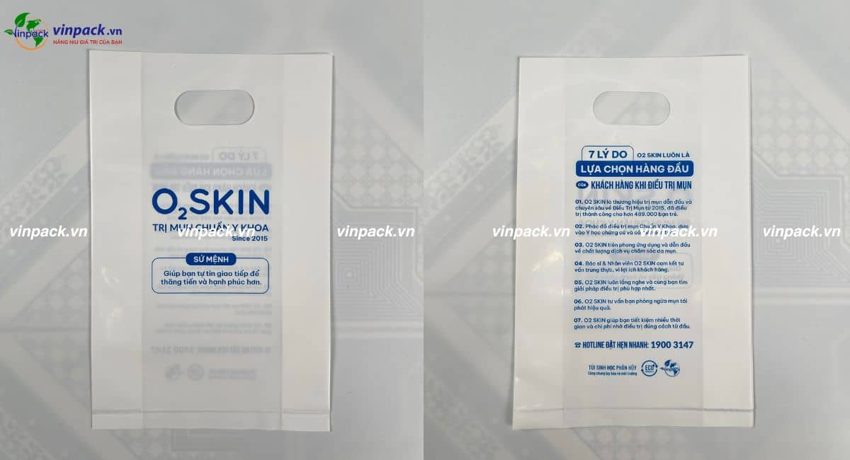 Túi tự hủy sinh học đục lỗ xoài