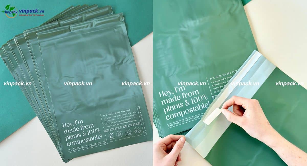 Túi niêm phong sinh học dán keo chắc chắn