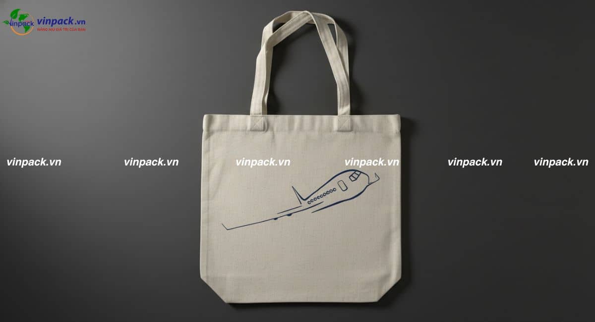 Mẫu túi tote vải đi học thêm in theo yêu cầu