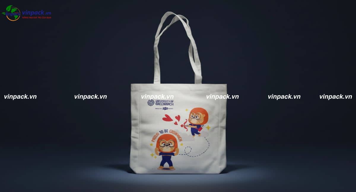 Túi vải canvas đi học thêm bền đẹp