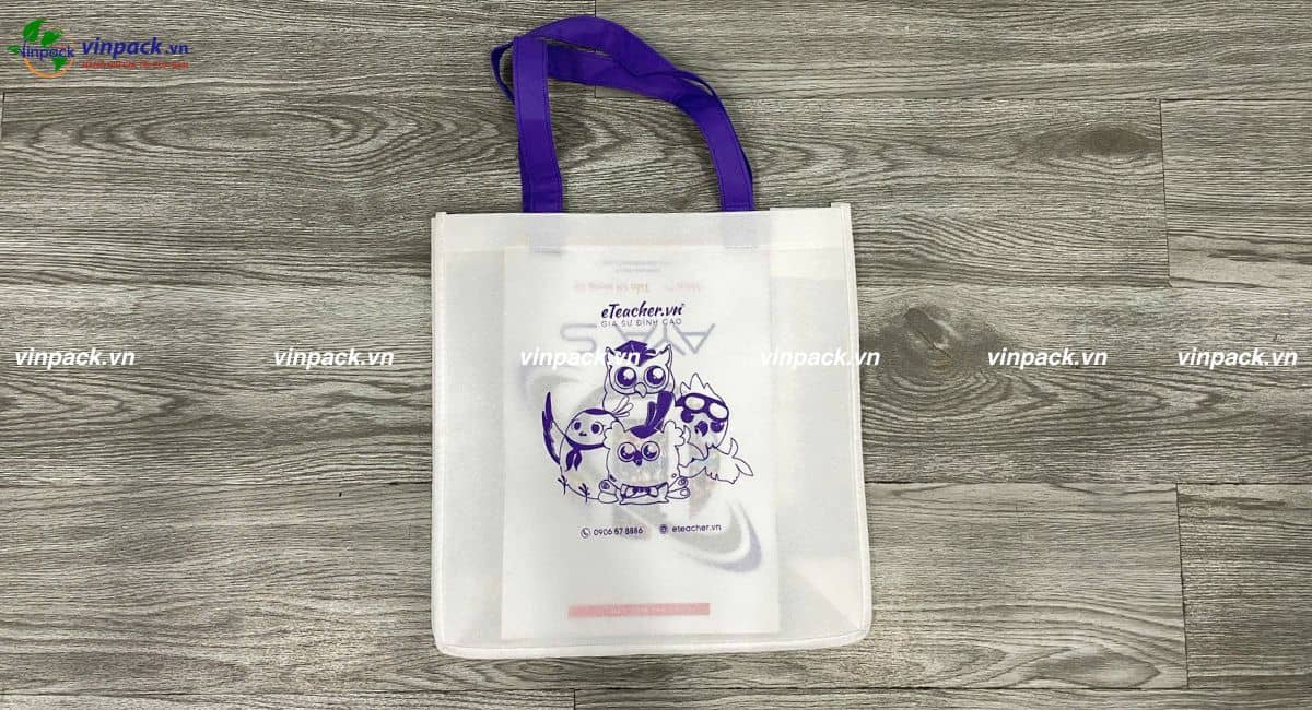 Túi vải không dệt trung tâm ngoại ngữ