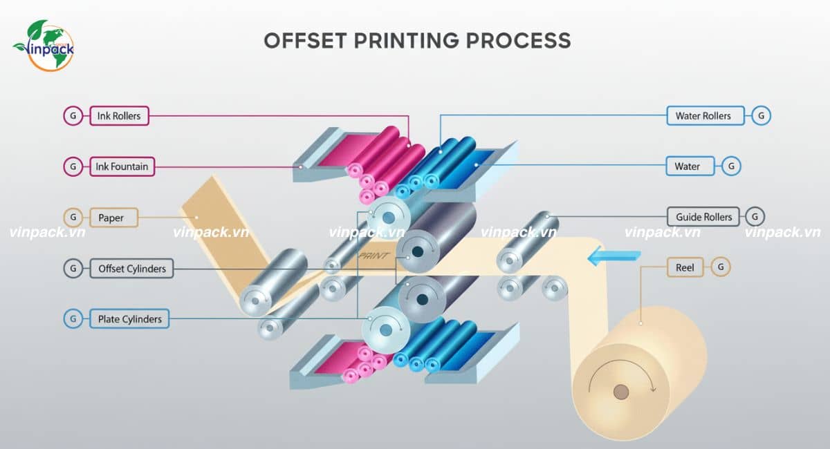 Nguyên lý hoạt động của in offset