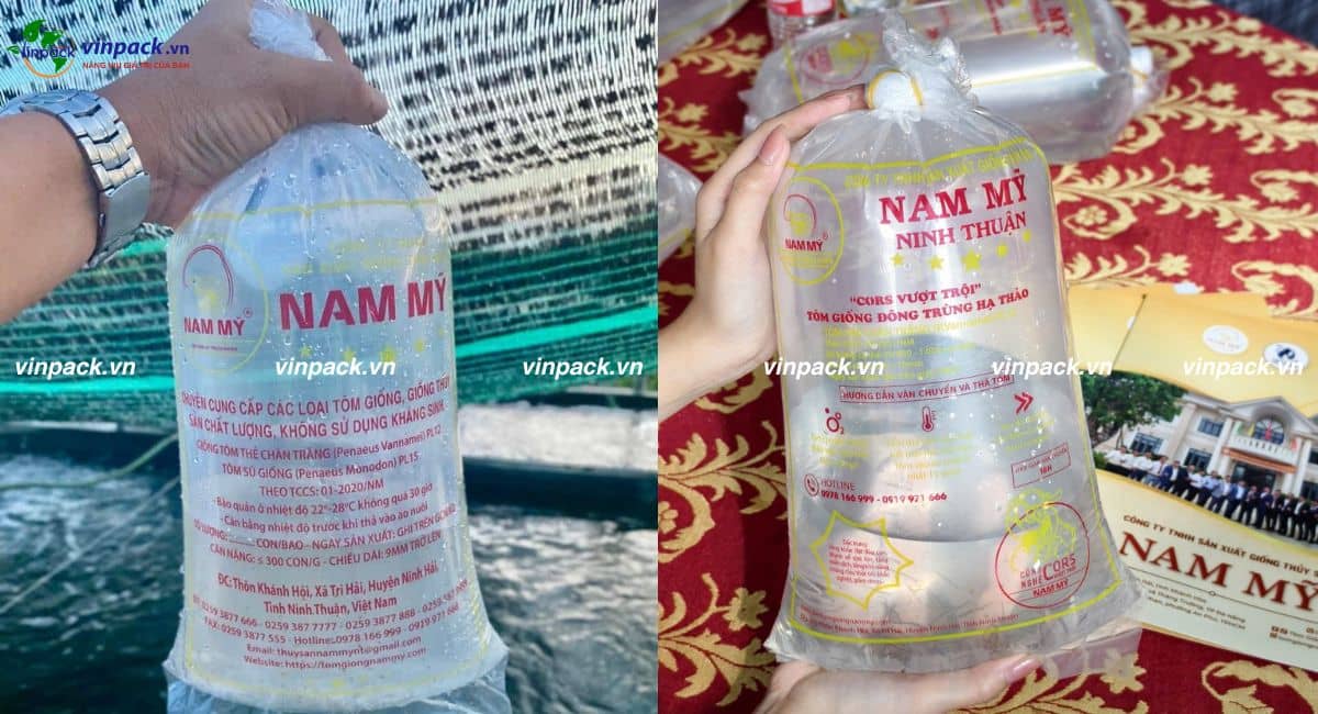 túi đựng tôm giống chống rò rỉ