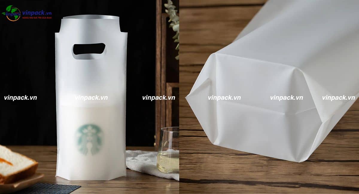 Túi đựng ly phân hủy sinh học dạng túi hột xoài