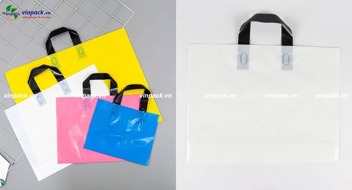 Túi ép quai phân hủy trơn không in nhiều màu