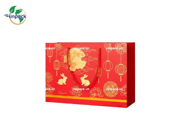túi giấy bánh trung thu in logo thương hiệu theo yêu cầu