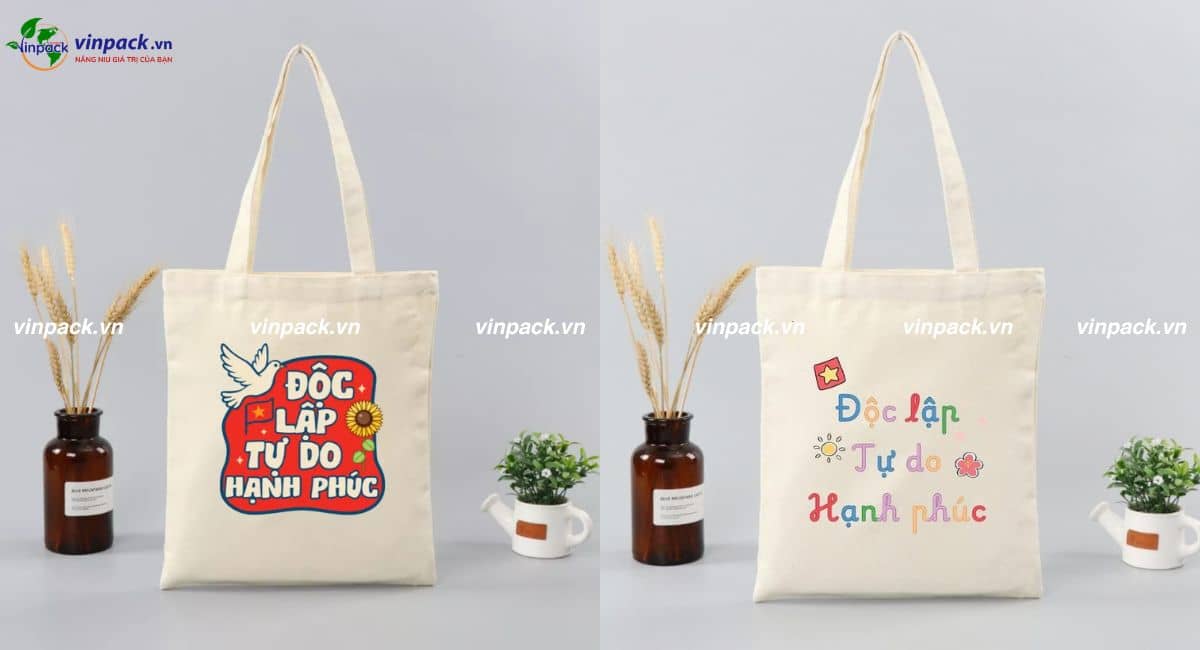 Mẫu túi vải canvas Ngày Giải phóng Miền Nam