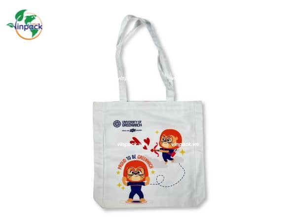 Túi vải bố canvas đi học thêm