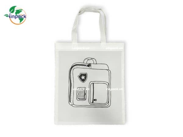 Túi vải đi học thêm in theo yêu cầu Túi vải đi học thêm in theo yêu cầu