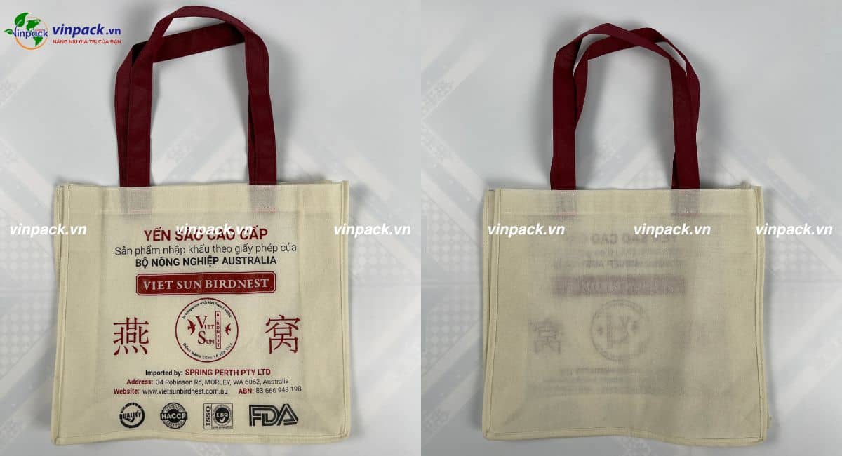 Túi vải không dệt đựng quà tặng