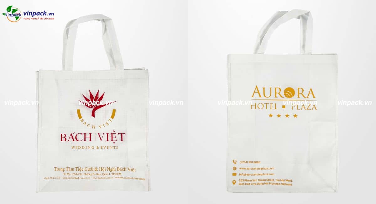 Túi vải không dệt ngành nhà hàng khách sạn