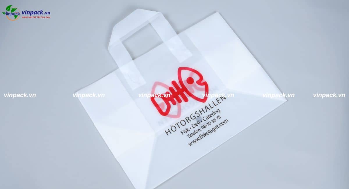 Túi xách ép quai phân hủy có in logo