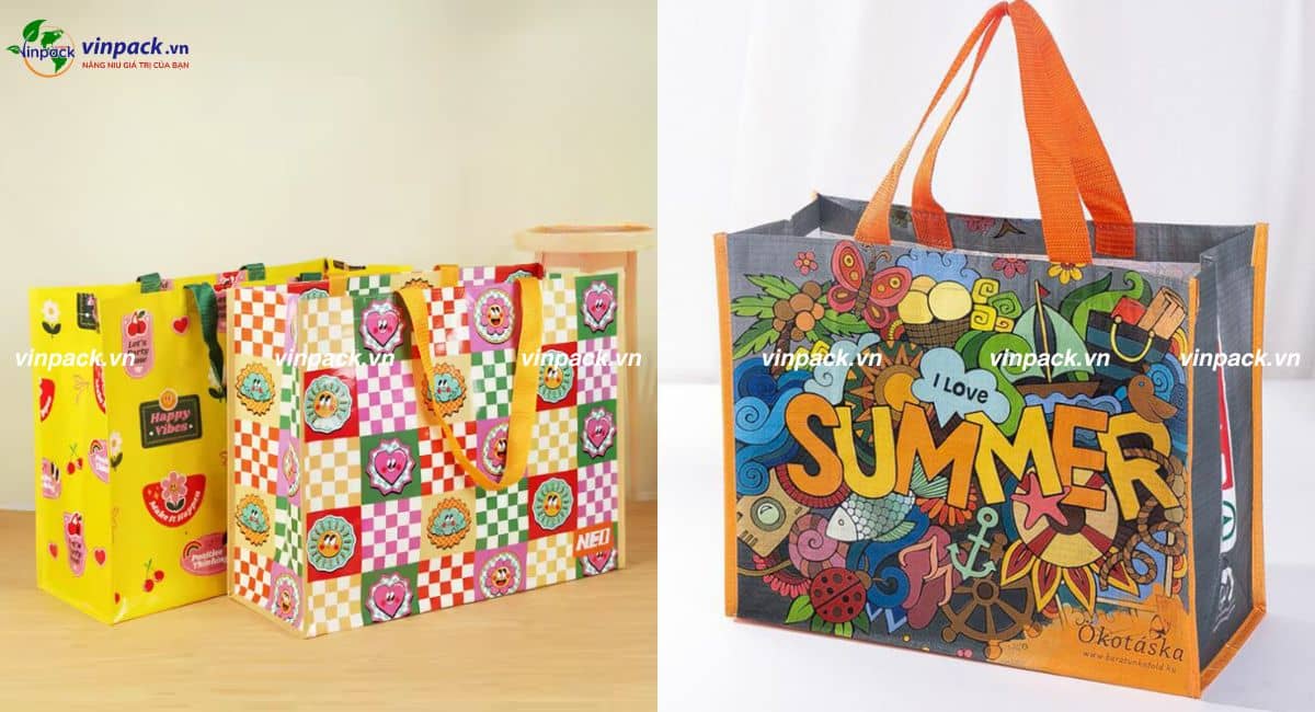 Túi xách PP dệt cán màng