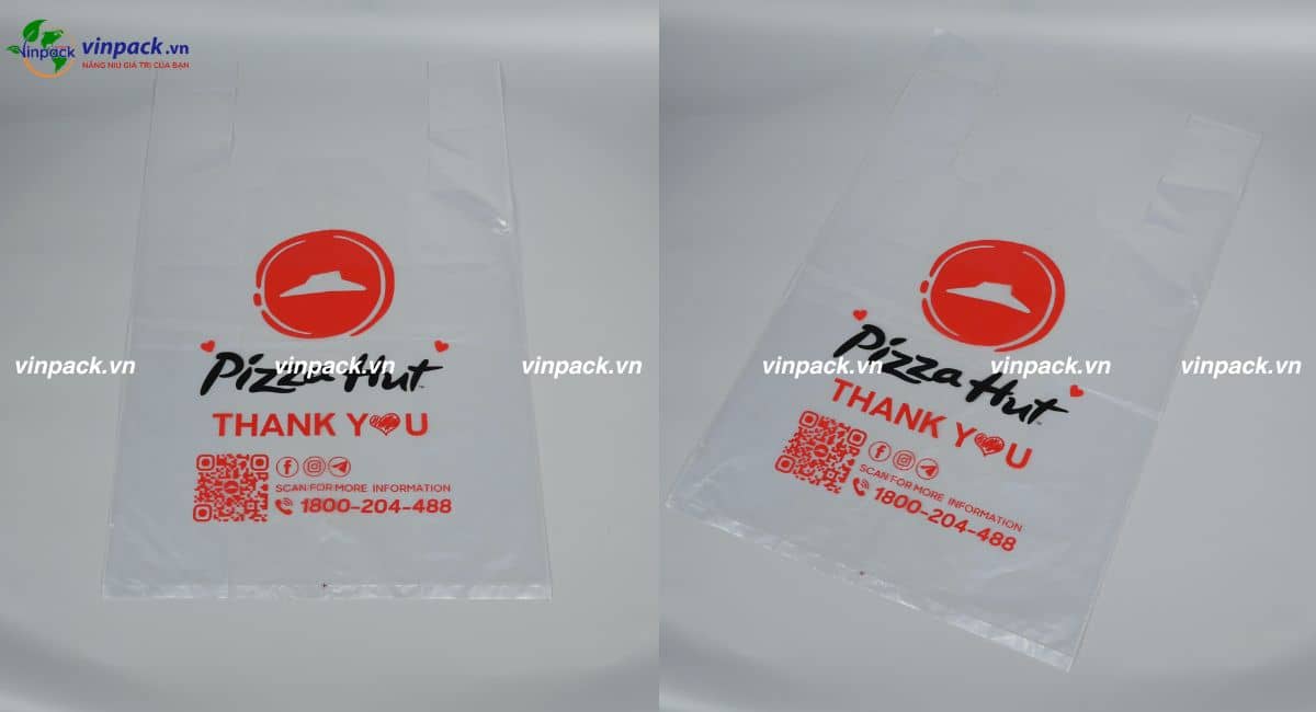 Túi 2 quai xốp PE đựng thực phẩm