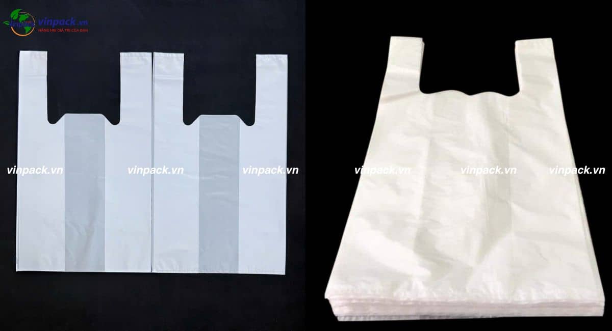 Mẫu túi xốp 2 quai siêu thị