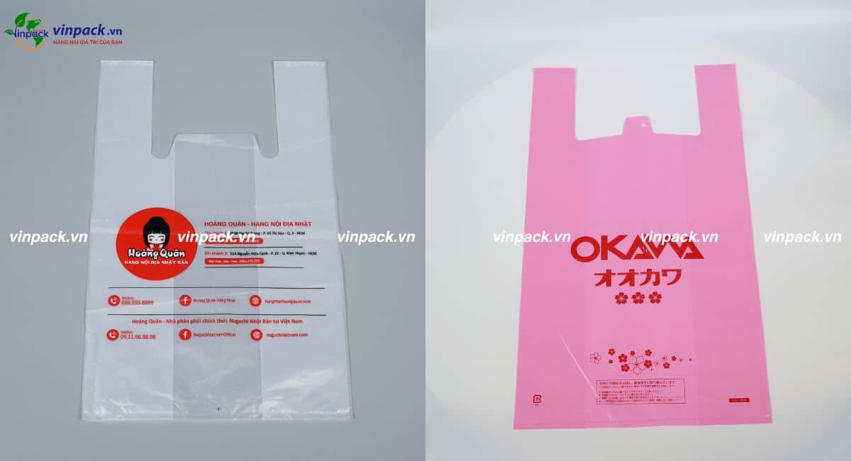 Túi xốp PE in logo theo yêu cầu