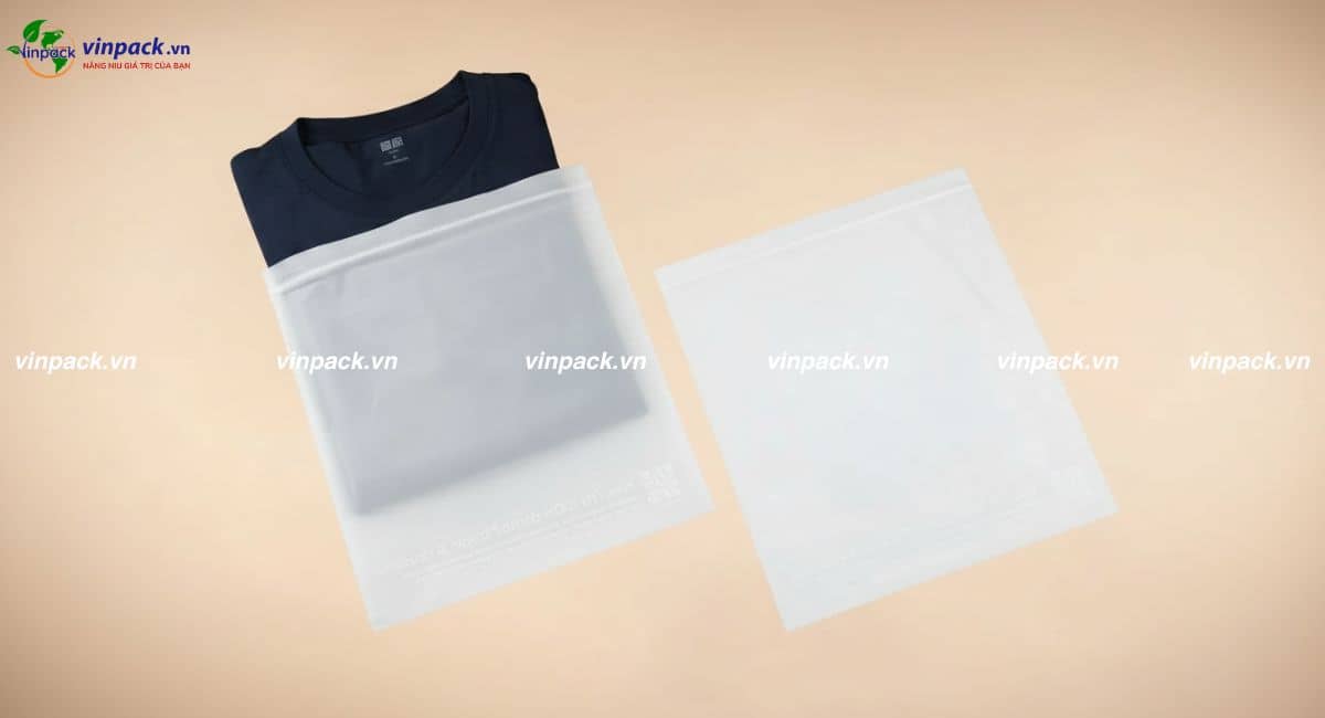 Mẫu túi zipper tự hủy sinh học đựng quần áo