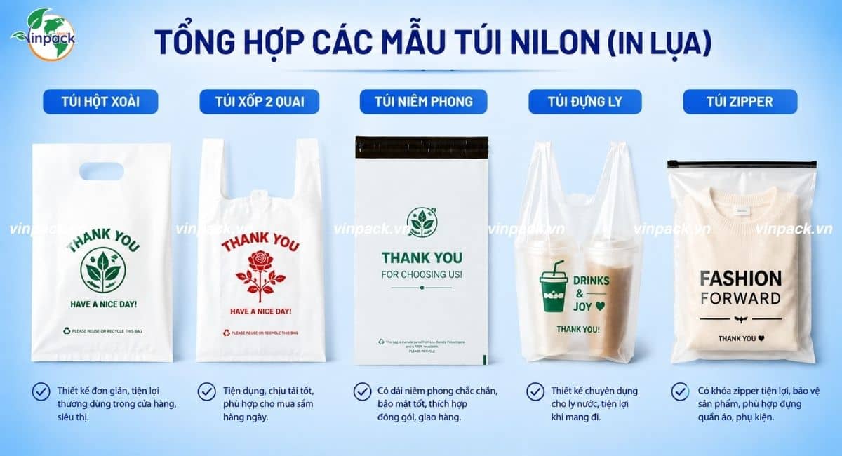 Công nghệ in lụa trên túi nilon