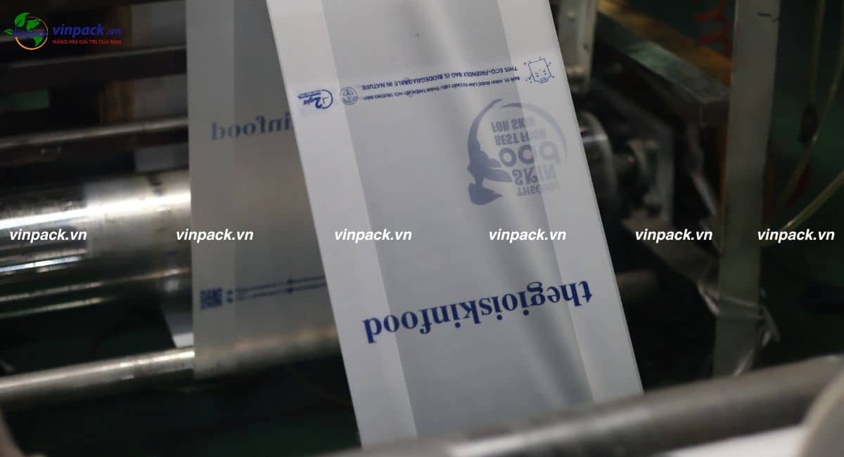 VInpack sản xuất túi xốp PE 2 quai số lượng lớn