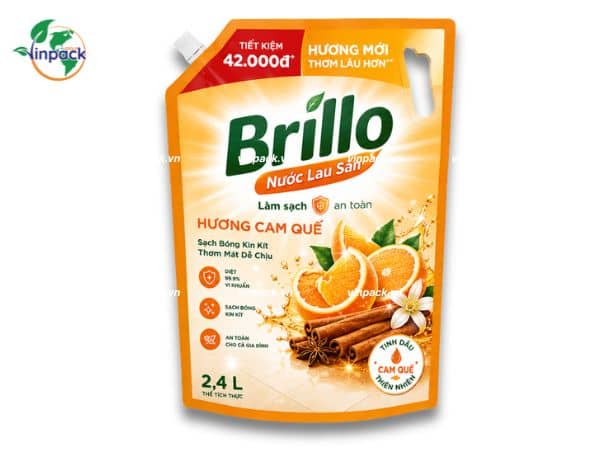 Bao bì nước lau sàn in ống đồng sắc nét Bao bì nước lau sàn in ống đồng sắc nét
