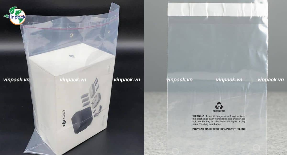 Túi PE dán miệng đựng linh kiện