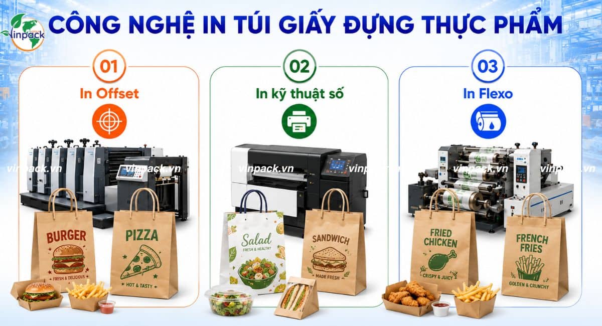 Các công nghệ in túi giấy tại Vinpack