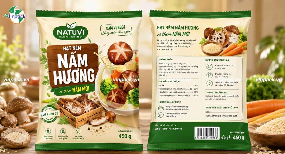 Mẫu bao bì thực phẩm đựng hạt nêm