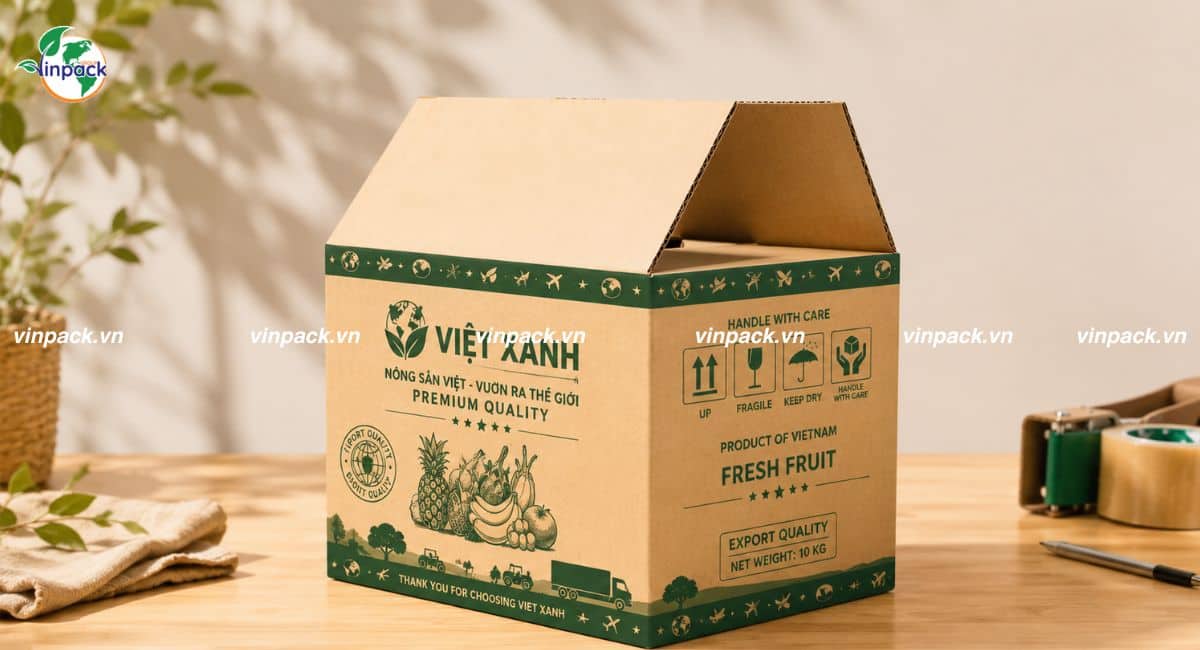 Mẫu thùng carton đầy đủ chứng nhận để xuất khẩu