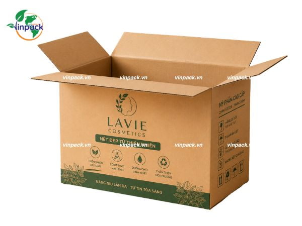 Thùng carton 3 lớp đựng mỹ phẩm Thùng carton 3 lớp đựng mỹ phẩm