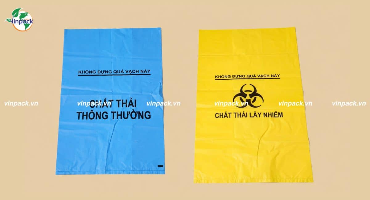 Túi rác thải y tế cho phòng khám, bệnh viện