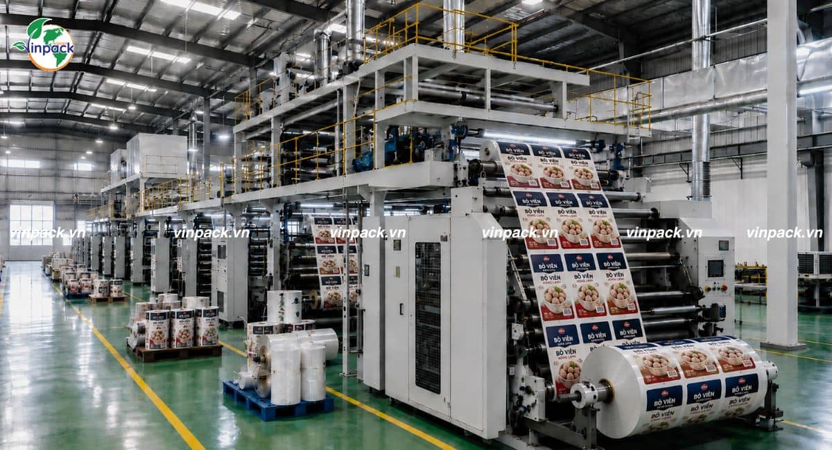 Xưởng sản xuất bao bì màng ghép của Vinpack