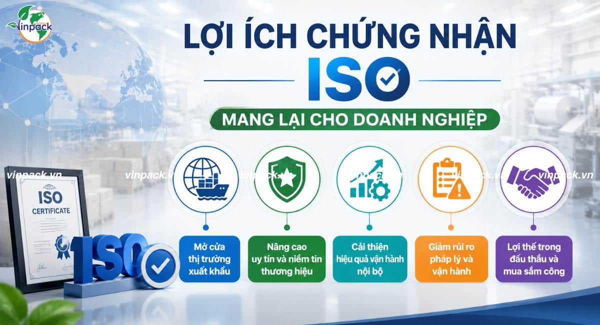 Lợi ích chứng nhận ISO mang lại cho doanh nghiệp