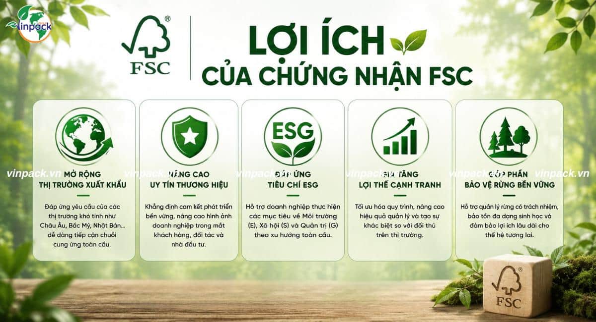 Lợi ích của chứng nhận FSC