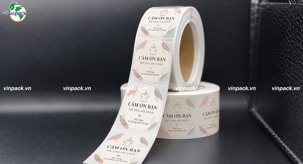 Mẫu tem cảm ơn cho cửa hàng thời trang