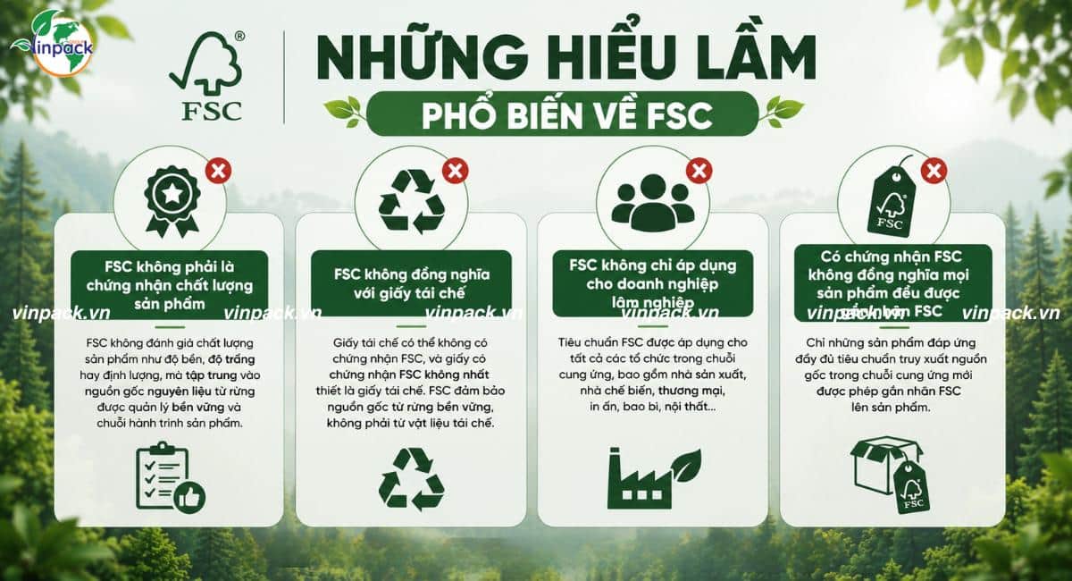 Những hiểu lầm phổ biến về chứng nhận FSC