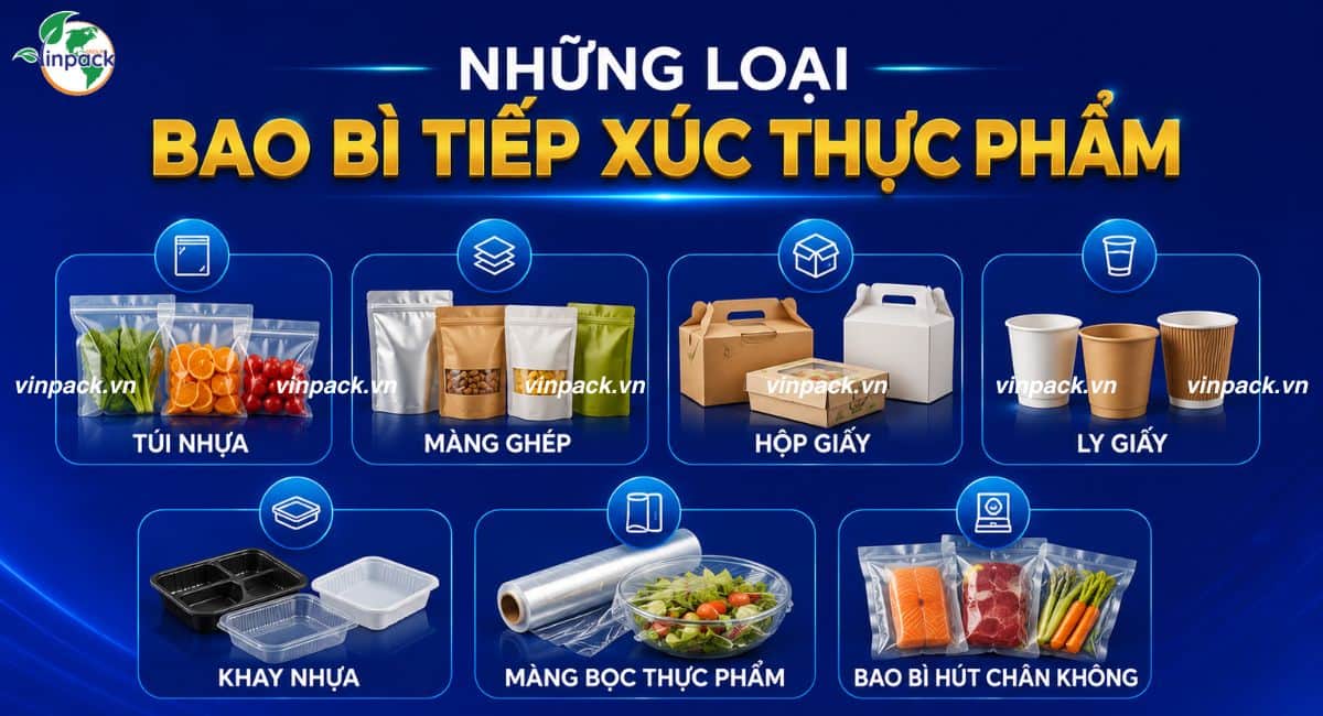 Những loại bao bì tiếp xúc thực phẩm