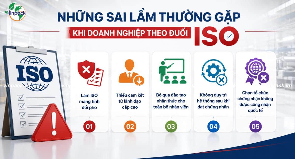 Những sai lầm thường gặp khi doanh nghiệp theo đuổi chứng nhận ISO