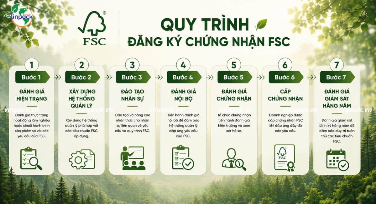 Quy trình đăng ký chứng nhận FSC chi tiết
