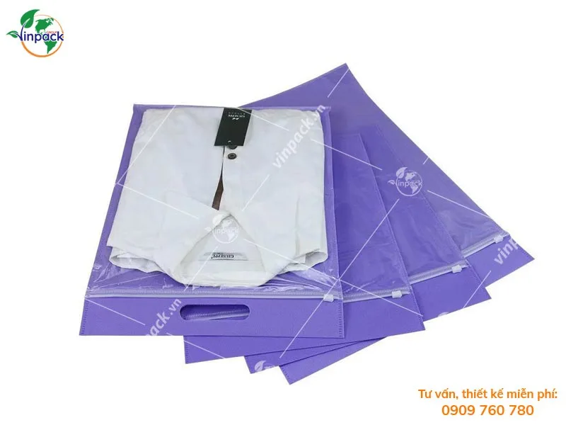 Túi Zipper Quai Xách Đục Lỗ Xoài