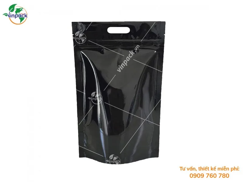 Túi Zipper Quai Xách Đục Lỗ Xoài