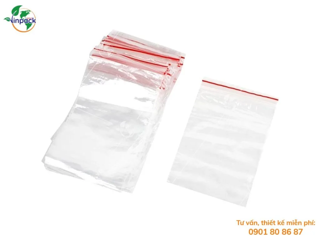 Túi Zipper Chỉ Đỏ