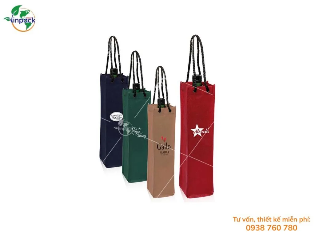 Túi vải không dệt đựng rượu