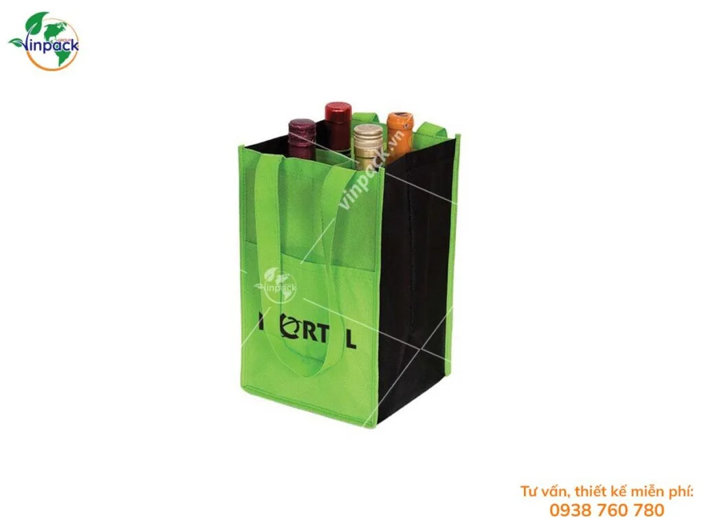 Túi vải không dệt đựng rượu