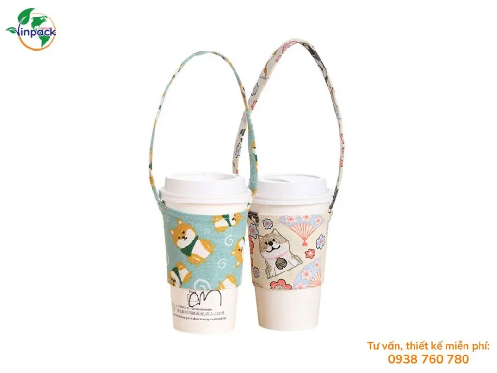 Quai vải bố đựng ly