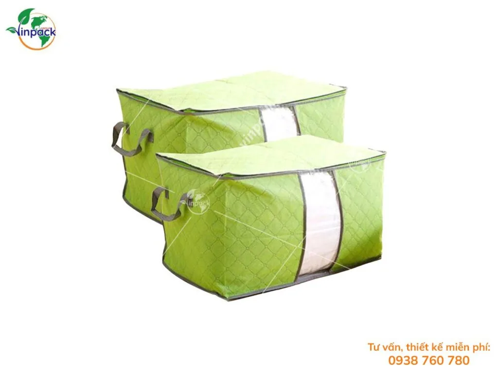 Túi Vải Không Dệt Đựng Chăn Màn Drap Gối Nệm