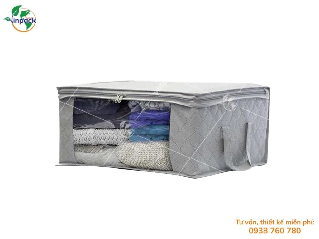 Túi Vải Không Dệt Đựng Chăn Màn Drap Gối Nệm