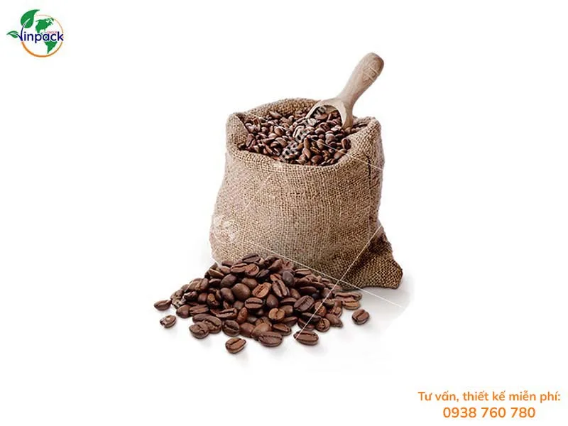 Túi vải đay đựng cà phê