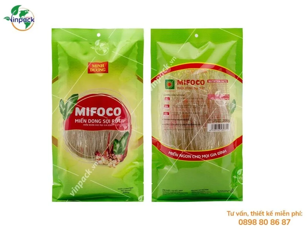 Bao bì đựng miến