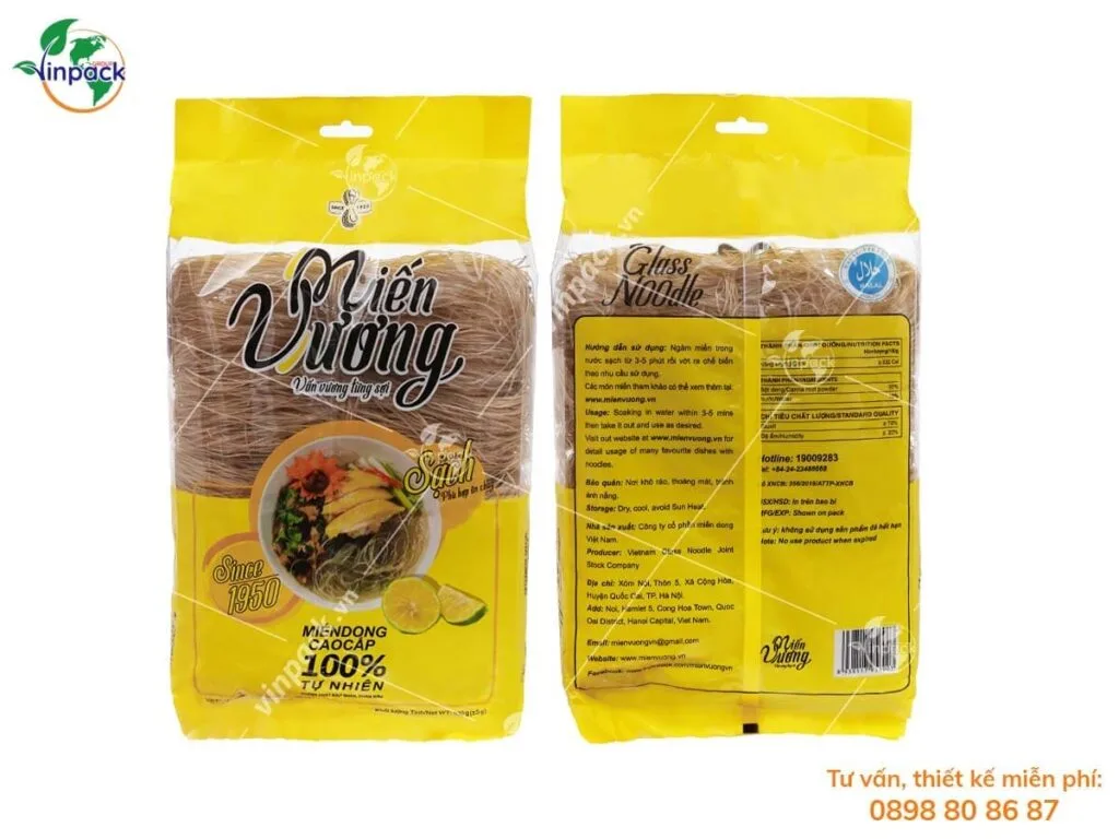 Bao bì đựng miến